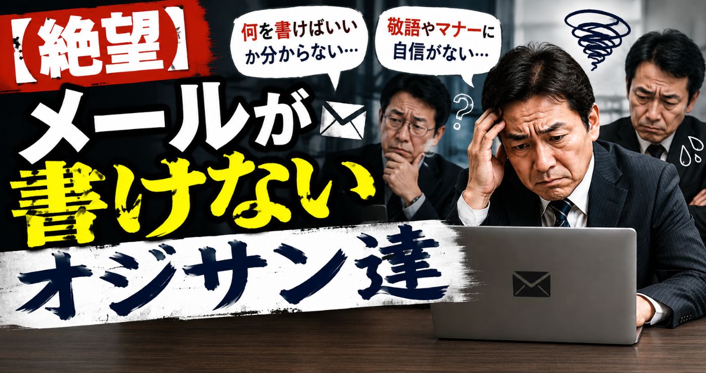 【絶望】メールが書けないオジサン達