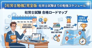【社労士勉強】完全版-社労士試験までの勉強スケジュール-